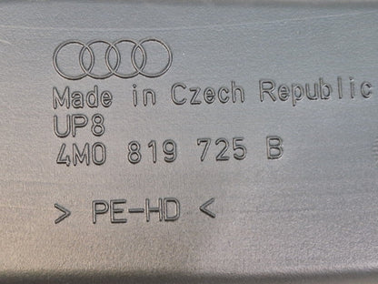 16-20 AUDI Q7 4M GENUINE OEM LEFT OUTER INTERIOR PANEL AIR DUCT 4M0819725B