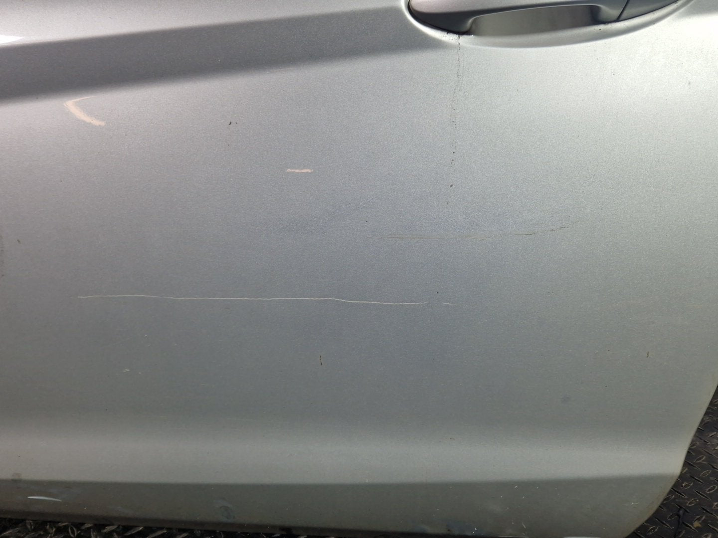Ford Fiesta MK6 Hatchback Front Left N/S Door in Moondust Silver