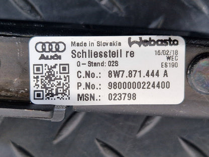 16-24 AUDI A5 F5 CONVERTIBLE GENUINE RIGHT ROOF CLOSING CATCH LOCK 8W7871444A