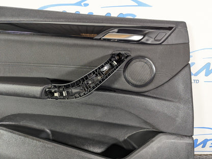 16-22 BMW X1 F48 FRONT PASSENGER SIDE DOOR CARD PANEL IN BLACK