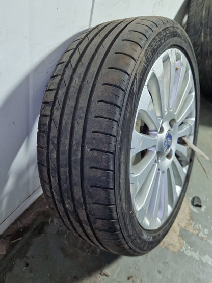 2009 Ford Fiesta MK7 Alloy Wheel with Tyre 195/45/16 ~5mm 8V21-1007-HA