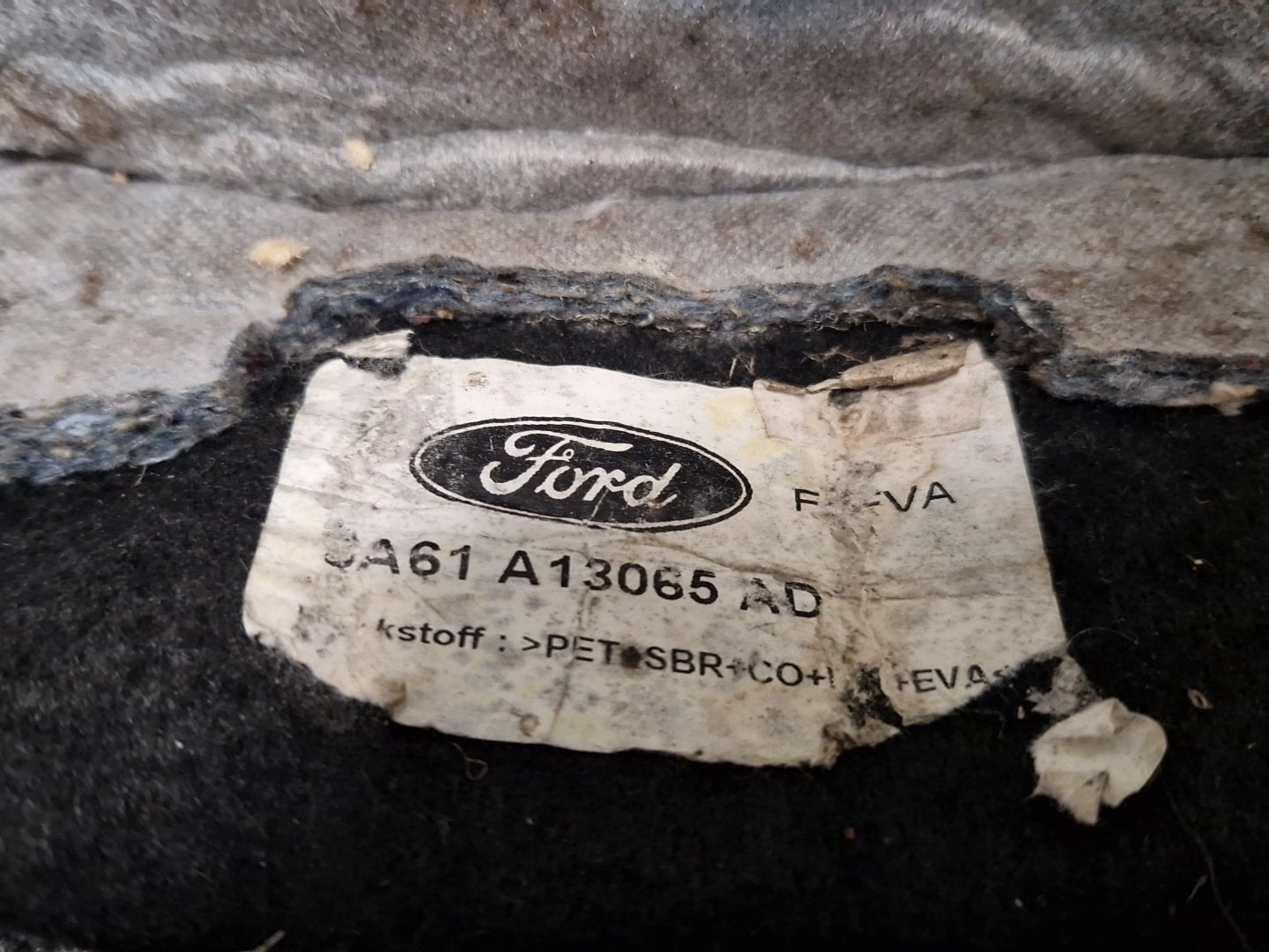Ford Fiesta MK7 Hatchback Genuine Rear Boot Floor Cover Liner 8A61A13065AD