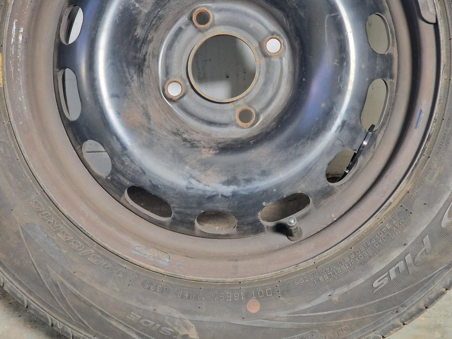 Citroen Berlingo MK2 15" Steel Wheel with Tyre 195/65/15 ~4mm