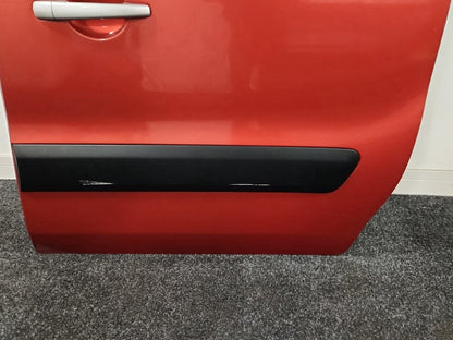 Peugeot Partner MK2 (PH1) (B9) Van Rear Left Complete Door in Tourmaline Red KHK