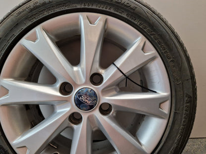 Ford Fiesta MK7 15" Alloy Wheel with Tyre 195/50/15 ~6mm 8V21-1007-GA