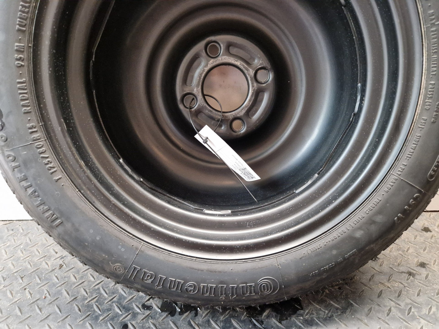 Ford Fiesta MK7 Hatchback 15" Spare Wheel with Tyre 125/80/15 ~4mm