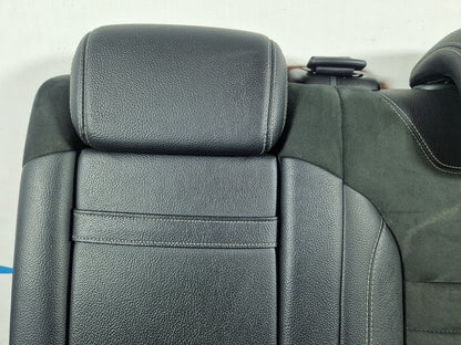 11-19 MERCEDES BENZ ML W166 REAR SEAT BACKREST LEFT SIDE HALF LEATHER IN BLACK
