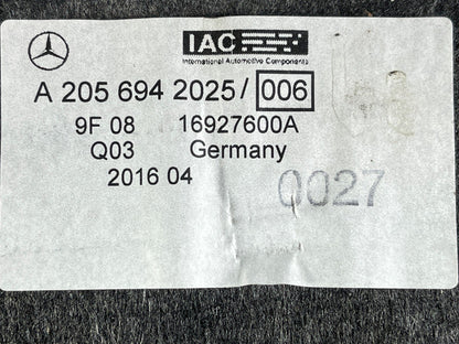 14-21 MERCEDES BENZ C350e W205 GENUINE REAR TAILGATE BOOT COVER TRIM A2056942025