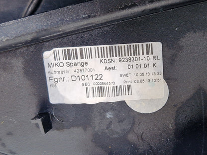 11-18 BMW 6 SERIES F06 GENUINE CENTRE CONSOLE LEATHER TRIM IN BLACK 9197340