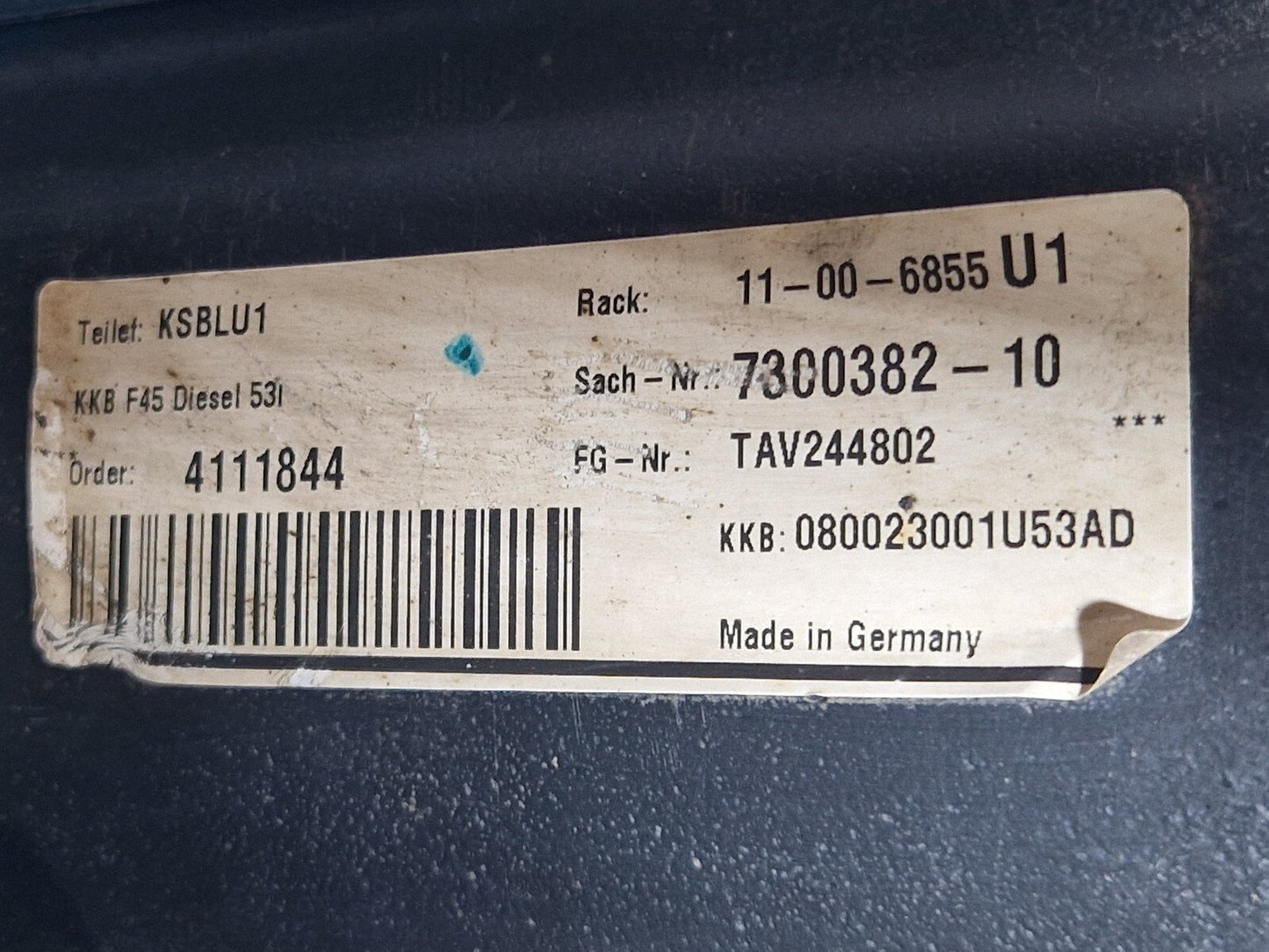 14-21 BMW 2 SERIES F45 F46 DIESEL 53L FUEL TANK WITH PUMP 7300382 7300483