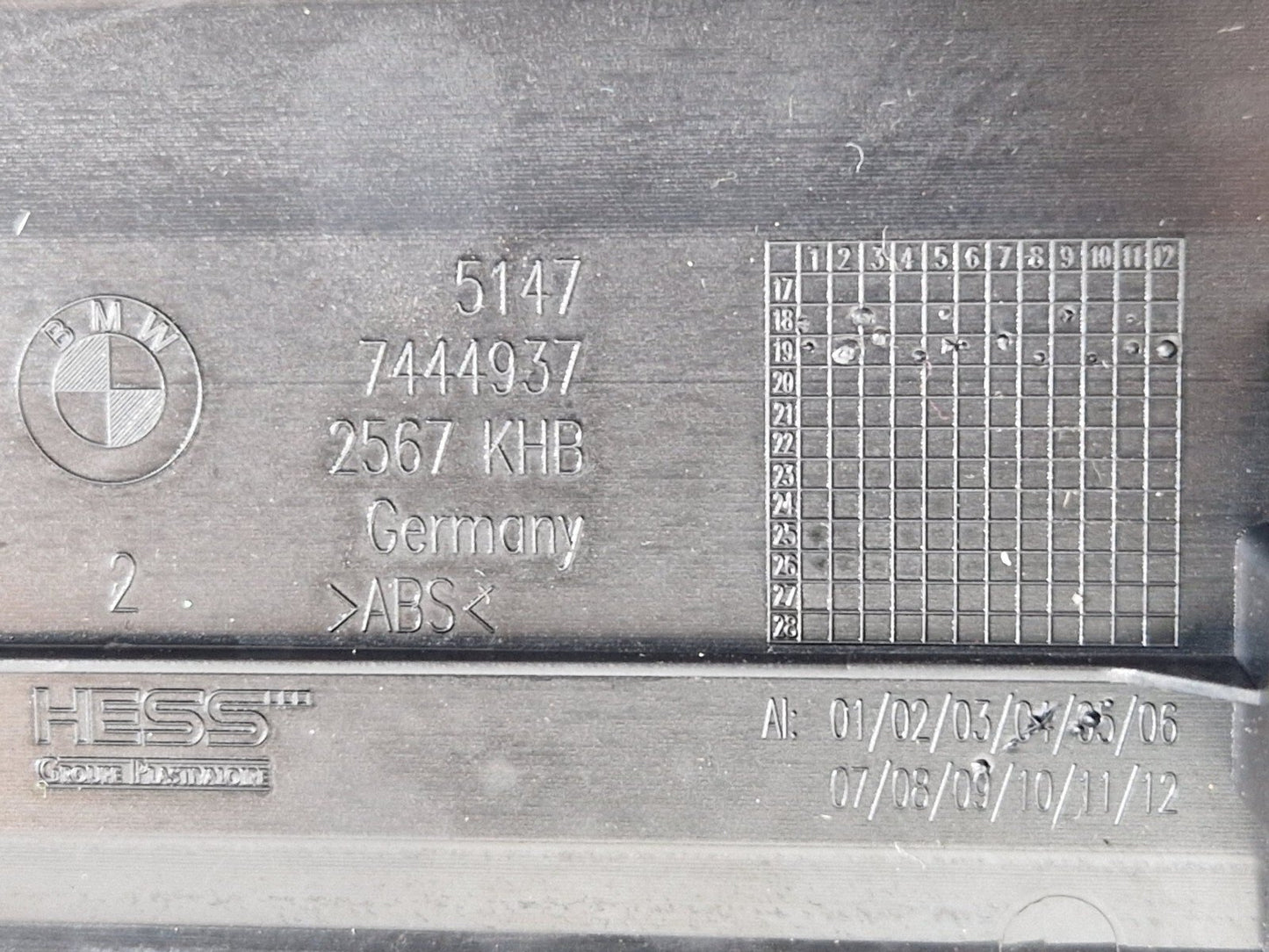 BMW Unknown Part Type 7444937