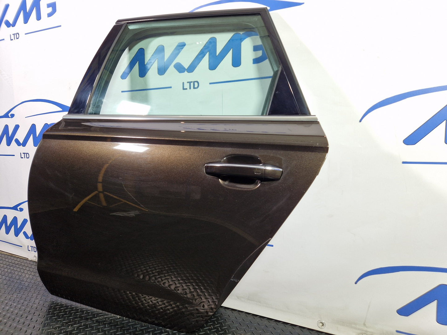 Audi A6 Allroad C7 Rear Left Passenger N/S Complete Door in Brown LY8Z