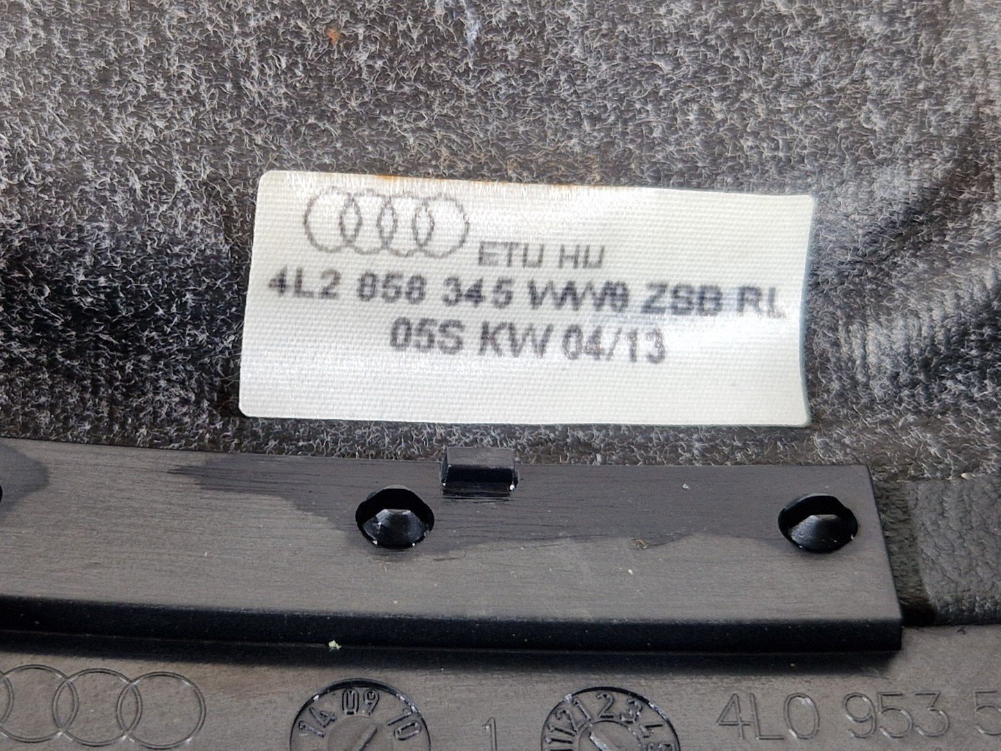 10-15 AUDI Q7 4L GENUINE STEERING COLUMN COWLING LEATHER SURROUND TRIM 4L0953515