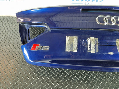12-17 AUDI S5 CONVERTIBLE REAR TAILGATE BOOT LID IN BLUE LX5P 8F0827023D