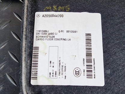 14-21 MERCEDES BENZ C300h W205 TRUNK TRIM BOOT COVER LEFT SIDE A2056844700
