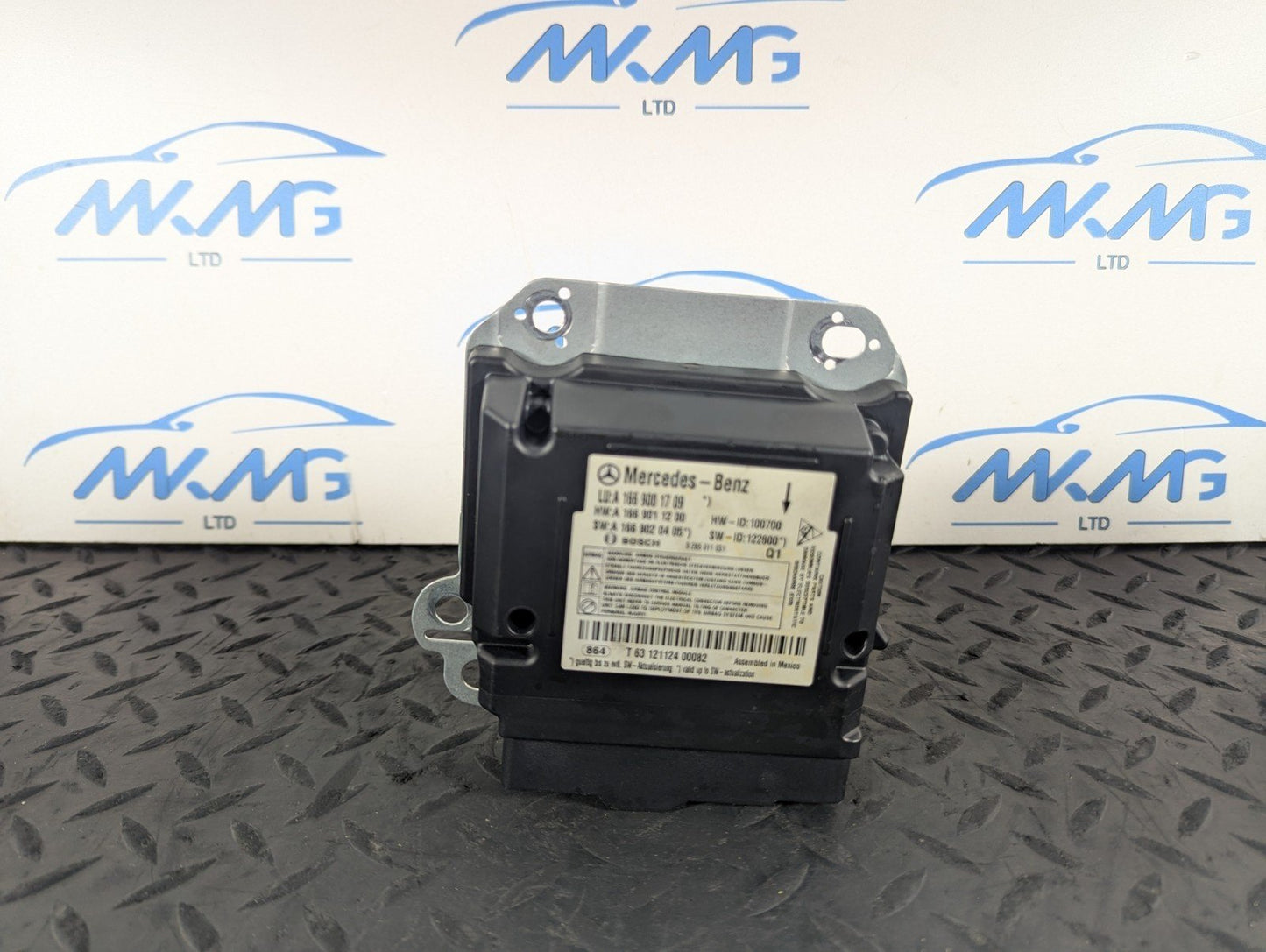 11-19 MERCEDES BENZ ML W166 GENUINE A!R BAG SRS CONTROL MODULE UNIT A1669001709