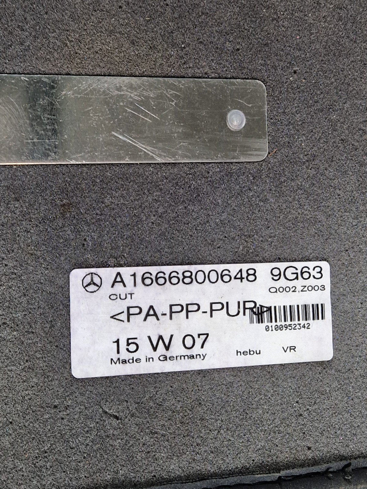 11-19 MERCEDES BENZ ML W166 GENUINE FLOOT MAT SET x4 A1666800648 A1666840803