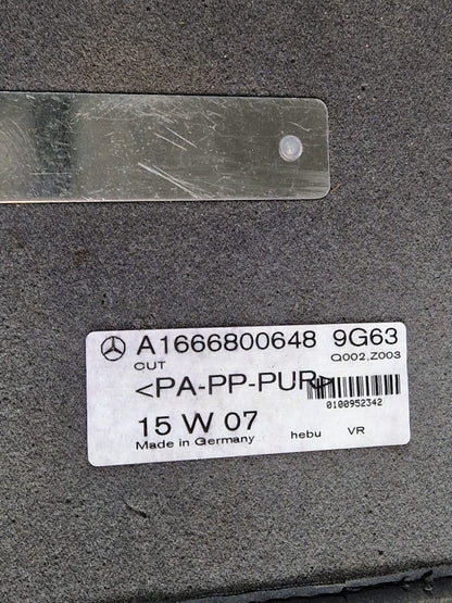 11-19 MERCEDES BENZ ML W166 GENUINE FLOOT MAT SET x4 A1666800648 A1666840803