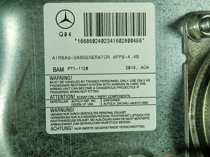 16-19 MERCEDES BENZ GLE W166 DASHBOARD WITH AlRBAG A1666802887 A1668602402