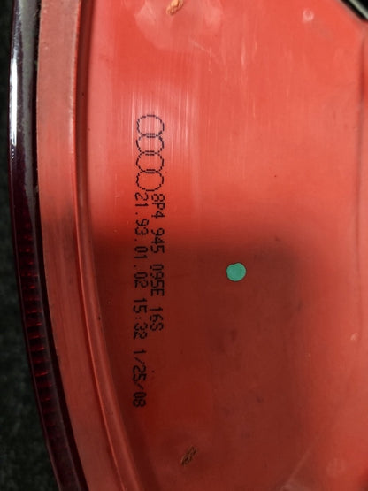 2008 Audi A3 8P Genuine Rear Left Outer N/S Passenger Tail Light 8P4945095E
