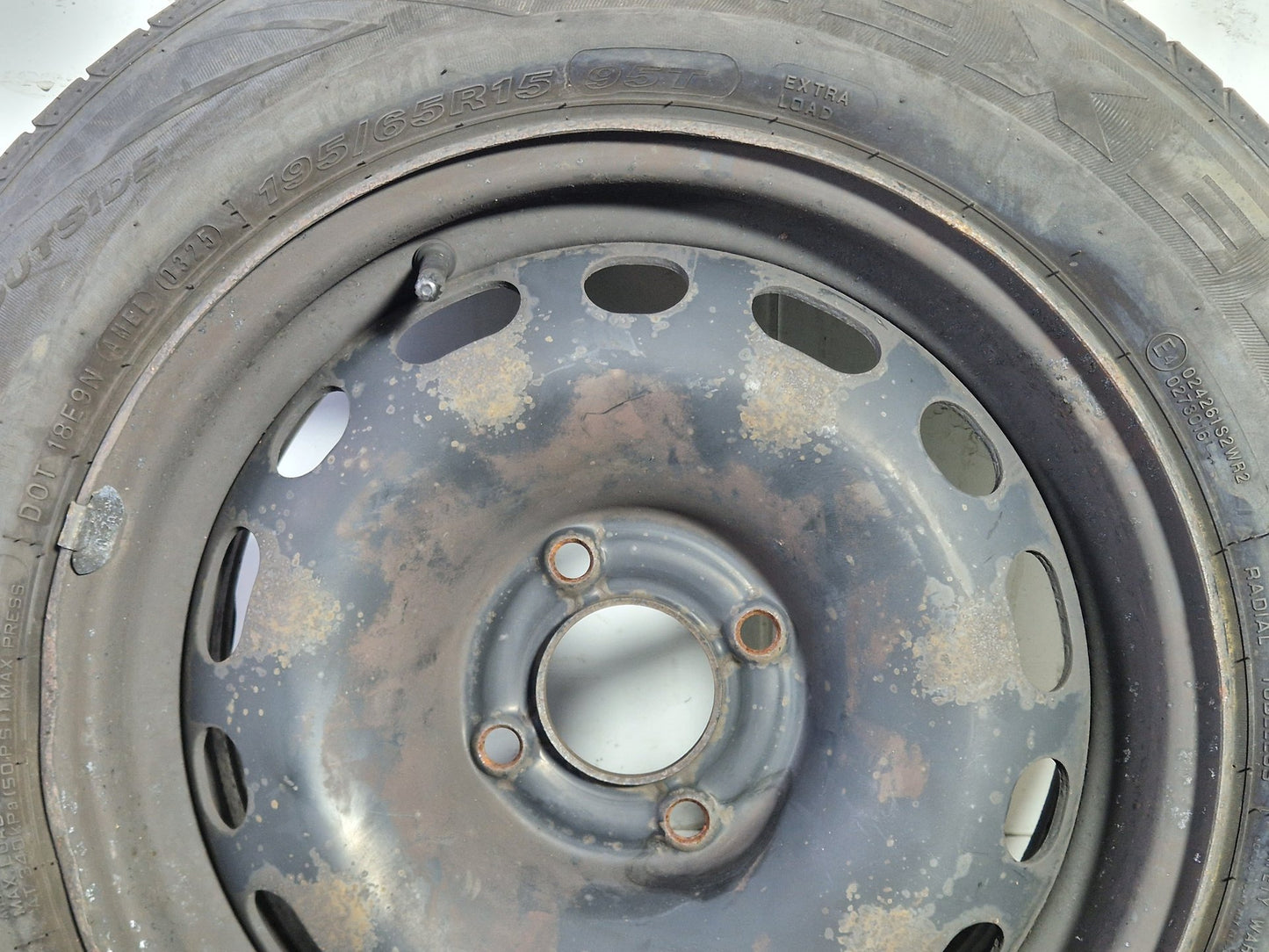 Citroen Berlingo MK2 15" Steel Wheel with Tyre 195/65/15 ~3mm