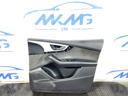 16-20 AUDI Q7 4M OEM FRONT RIGHT ALCANTARA DOOR CARD PANEL COVER 4M2867106