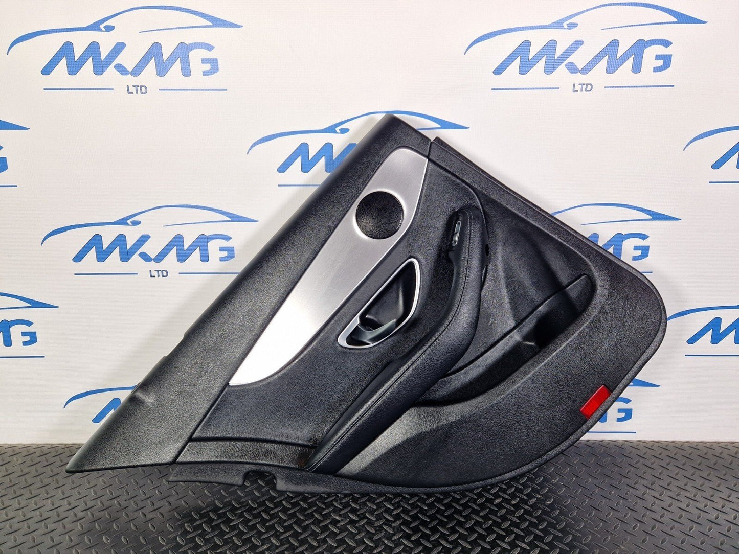 14-21 MERCEDES BENZ C200d W205 REAR PASSENGER SIDE DOOR CARD BLACK LEATHER