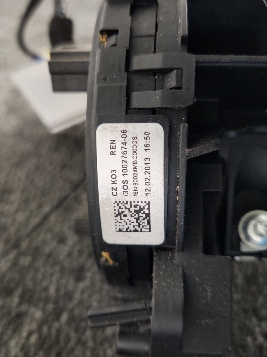Mercedes-Benz Citan W415 Cargo Van Genuine Steering Stalk Squib A4159052400
