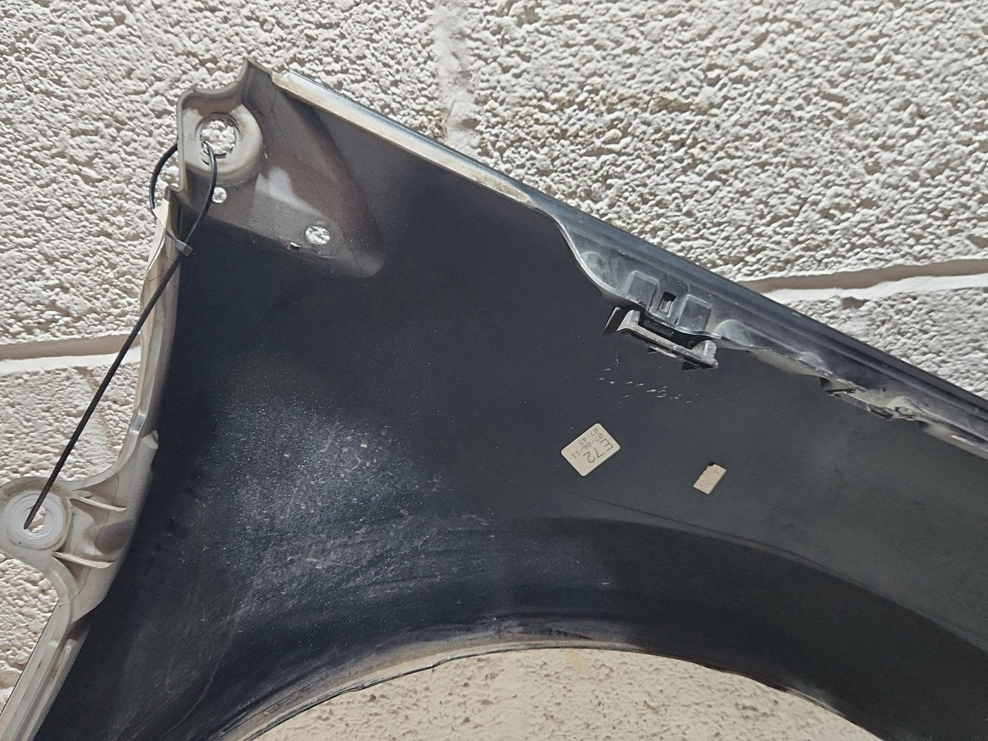 Peugeot 308 MK1 (T7) Front Left N/S Passenger Wing Fender Panel in Black KTV