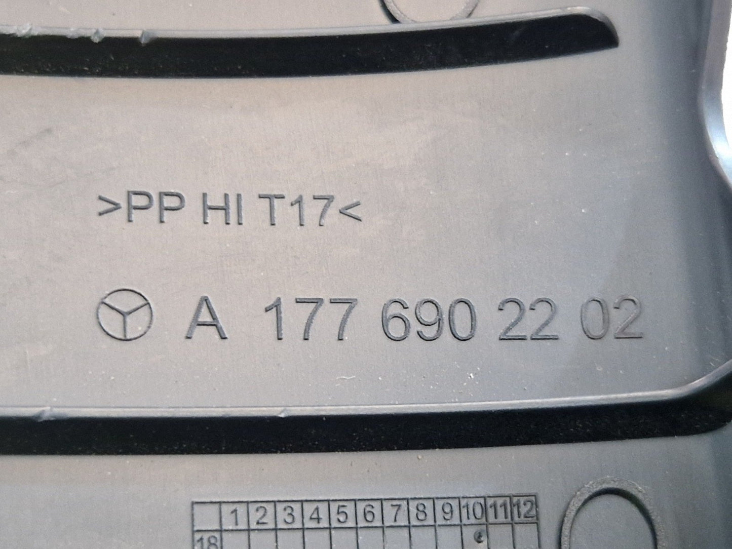 19-22 MERCEDES A220 REAR RIGHT DOOR SILL SCUFF PLATE TRIM PANEL A1776902202