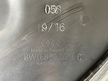 16-19 AUDI A4 B9 AVANT GENUINE BULKHEAD FIREWALL PROTECTION SHIELD 8W0819523C
