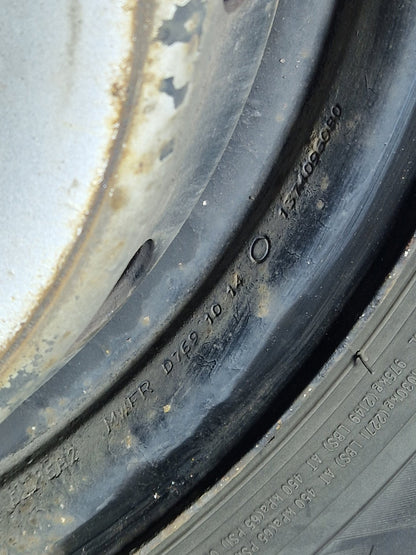 Peugeot Citroen 15" Steel Wheel with Tyre 215/70/15 ~7mm 1374096080