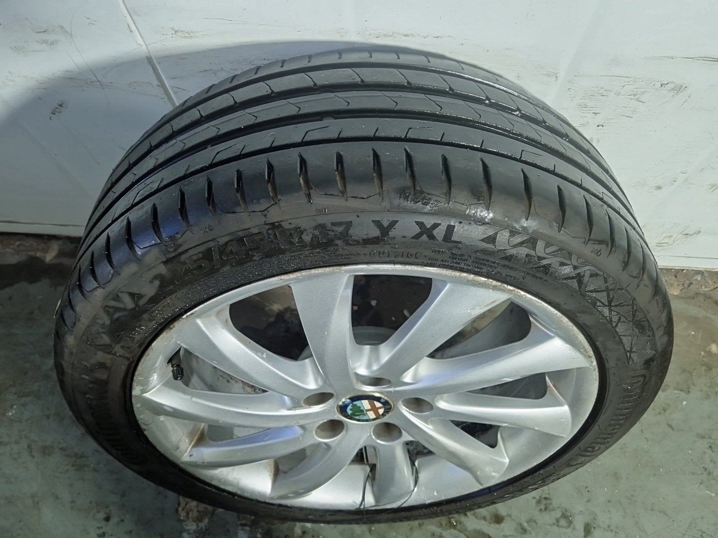 Alfa Romeo Giulietta MK3 17" Alloy Wheel with Tyre ~6mm 225/45/17 156093270