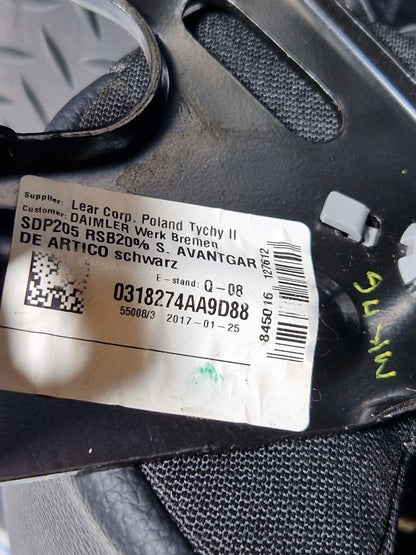 14-21 MERCEDES BENZ C220d W205 OEM REAR LEATHER MIDDLE SEAT BACKREST