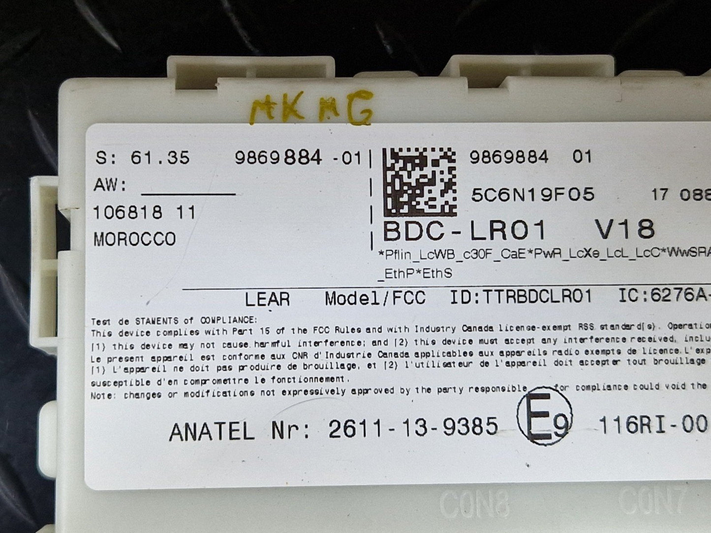 16-22 BMW X1 F48 OEM BODY CONTROL MODULE BCM FUSE BOX 9869884