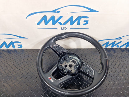 16-23 AUDI S5 COUPE GENUINE MULTIFUNCTION LEATHER STEERING WHEEL WITH PADDLES