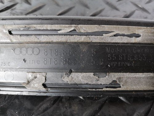 2013 AUDI A5 2.0 TDI S-LINE SPORTBACK REAR LEFT DOOR SILL TRIM 8T8853375