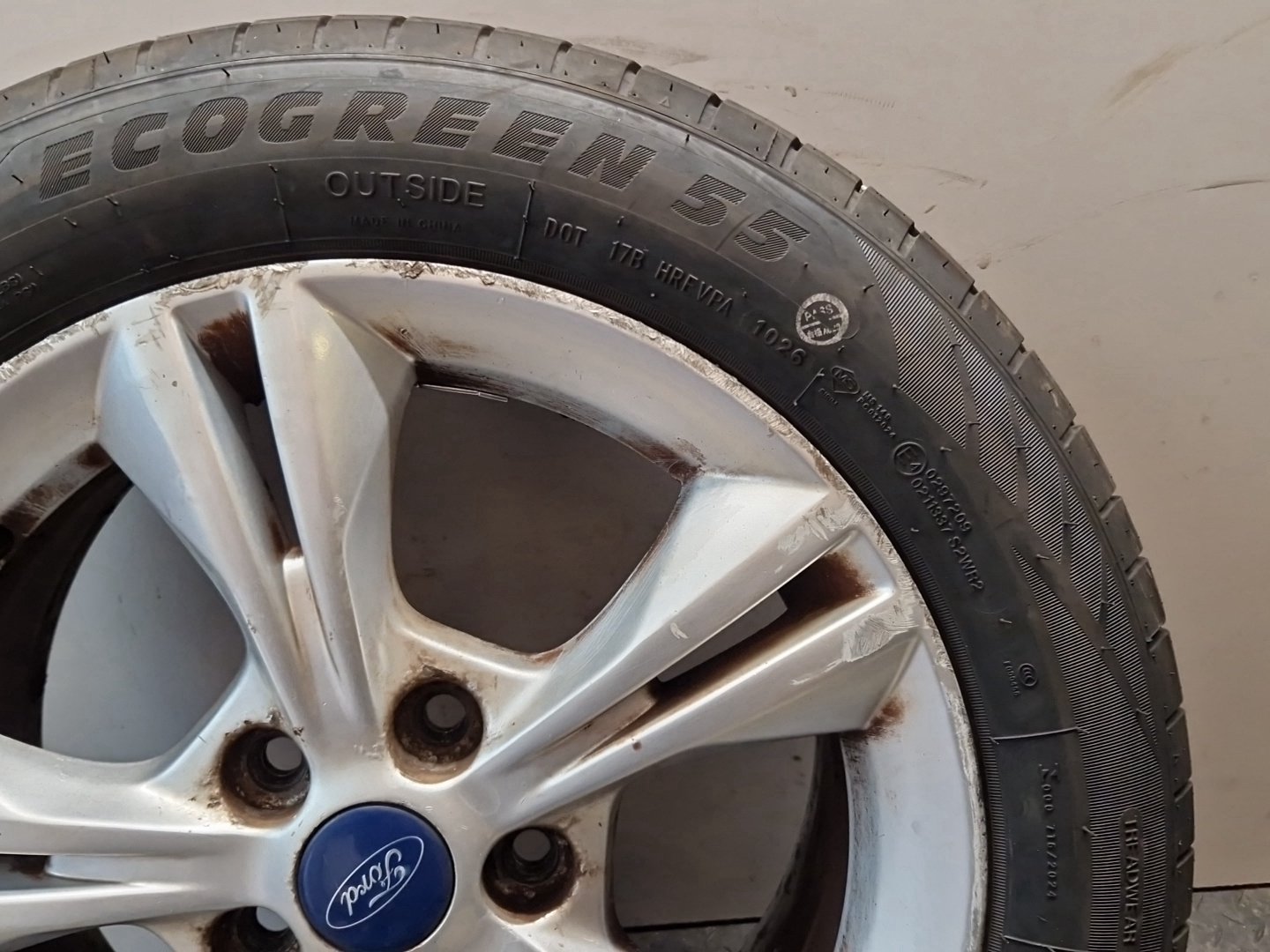 Ford Focus MK3 16" Alloy Wheel with Tyre 205/55/16 ~6mm CM5C-1007-AXA