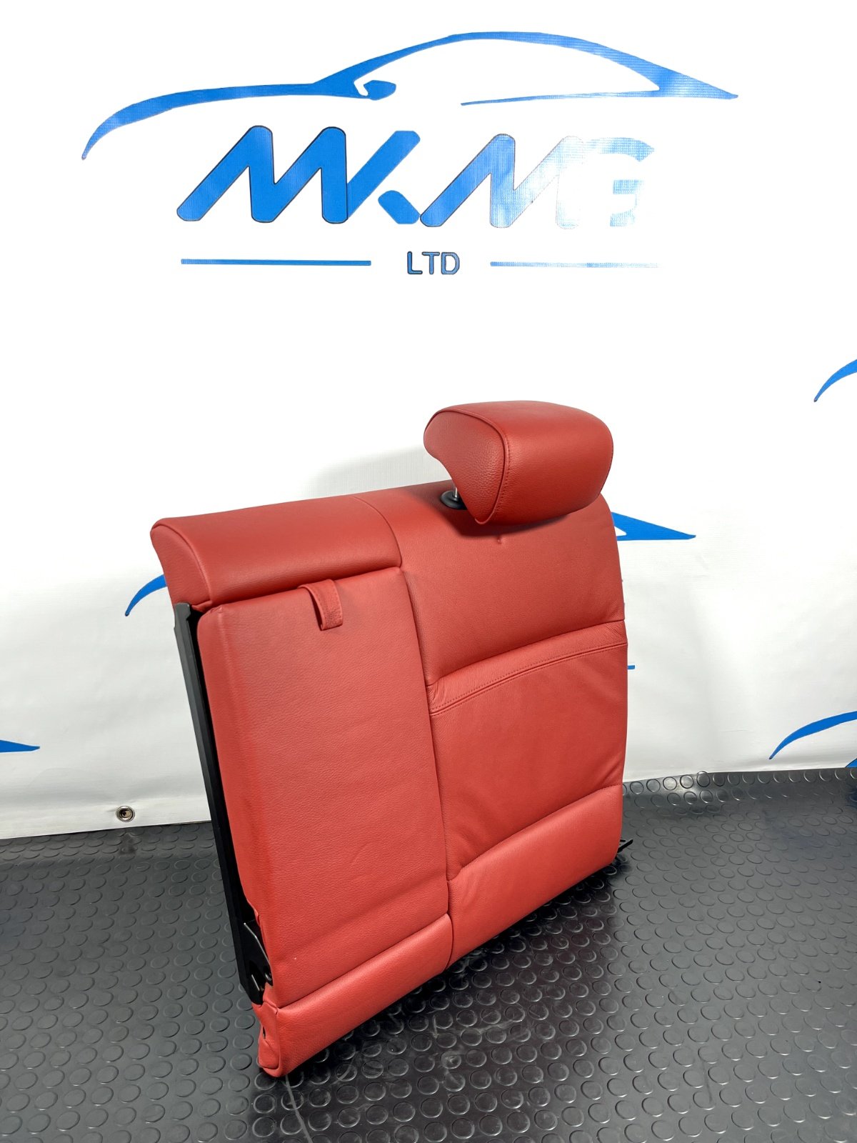 BMW 3-SERIES E92 LCI M-SPORT REAR LEFT LEATHER SEAT BACKREST IN RED & HEADREST