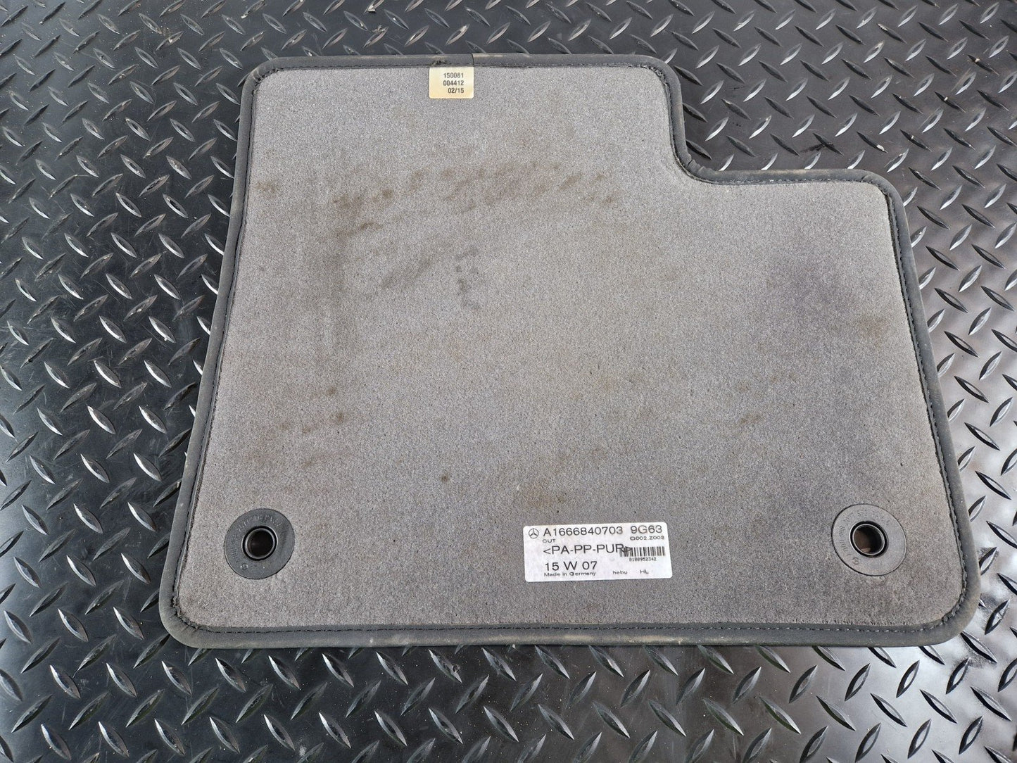 11-19 MERCEDES BENZ ML W166 GENUINE FLOOT MAT SET x4 A1666800648 A1666840803