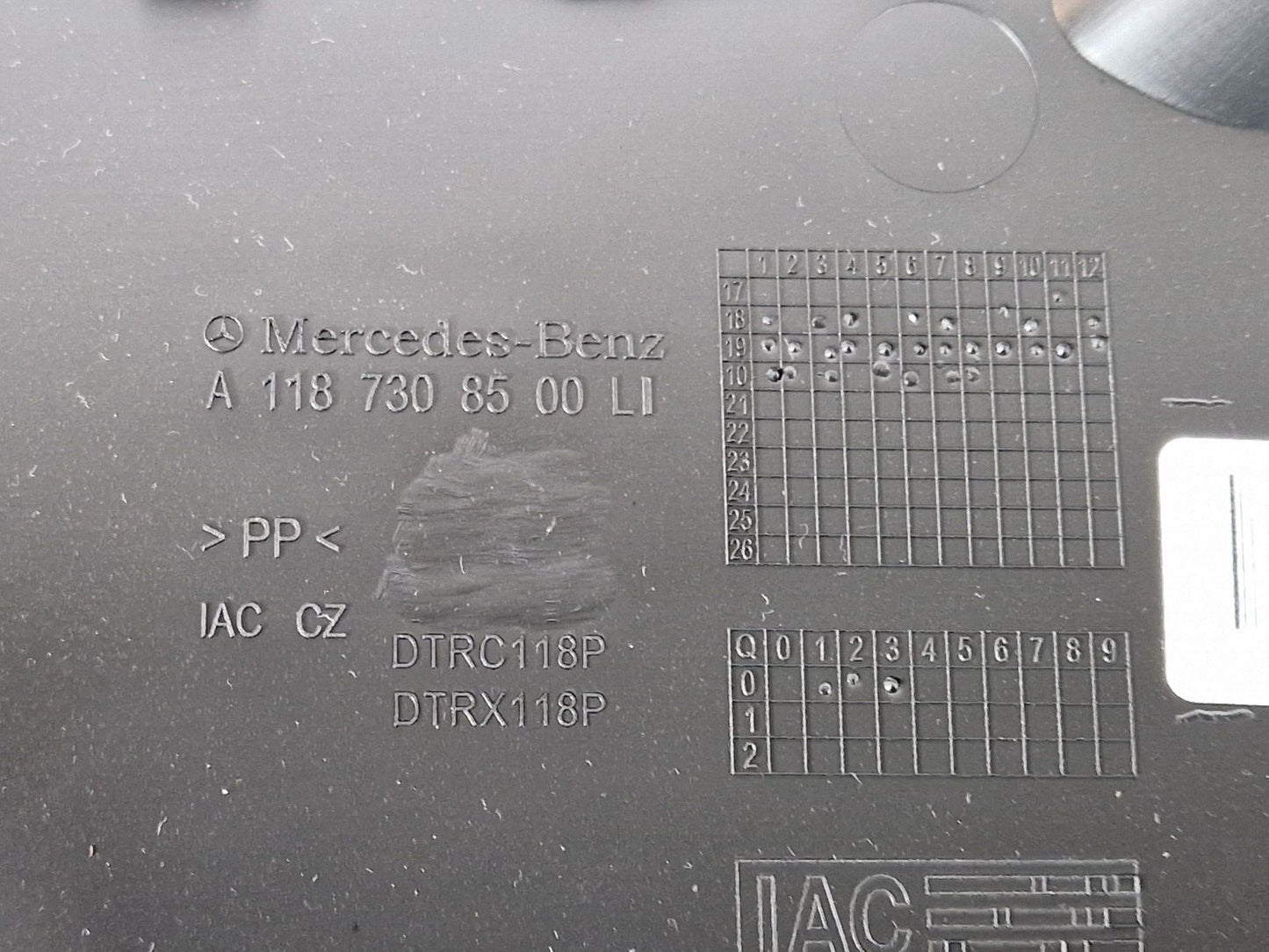 19-ON MERCEDES BENZ CLA C118 REAR LEFT N/S/R DOOR CARD PANEL BLASK LEATHER