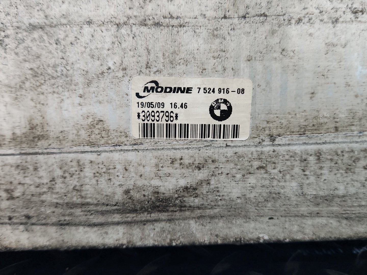 BMW 116d E87 Hatchback 2.0 Diesel Genuine Radiator Intercooler 7524916