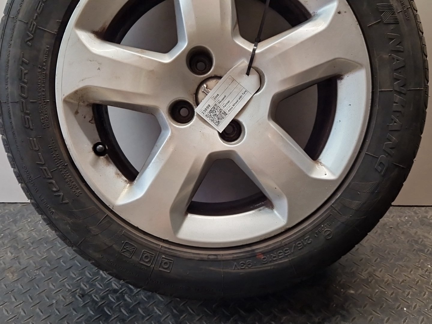2008 Peugeot Partner MK2 (PH1) (B9) 16" Alloy Wheel with Tyre 215/55/16