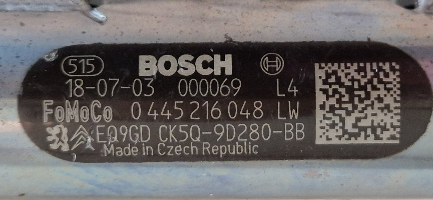 17-ON LAND ROVER L462 306DT 3.0 DIESEL OEM HIGH PRESSURE FUEL RAIL CK5Q9D280BB