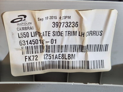 14-19 LAND ROVER L550 DISCOVERY SPORT TAILGATE LEFT SIDE TRIM FK724251AE8LBM