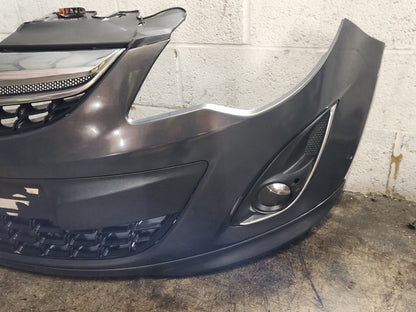Vauxhall Corsa MK3 (D)(4400) Hatchback Front Bumper in Phantom Grey G43 Damaged