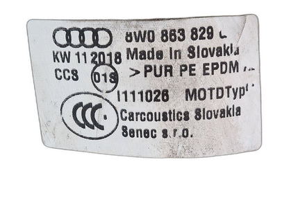 16 AUDI A4 B9 HEAT DEFLECTOR DAMPING WATER BOX 8W0863829C