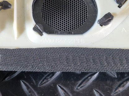 16-20 AUDI Q7 4M GENUINE FRONT LEFT N/S BOSE A PILAR TRIM COVER BLACK 4M0867233B