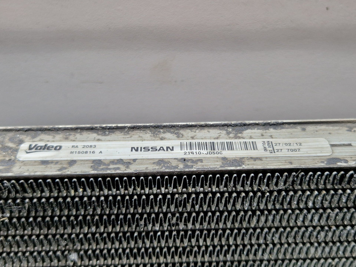 Nissan Qashqai 1.5L Diesel 81kw K9K Genuine Water Cooling Radiator 21410JD50C