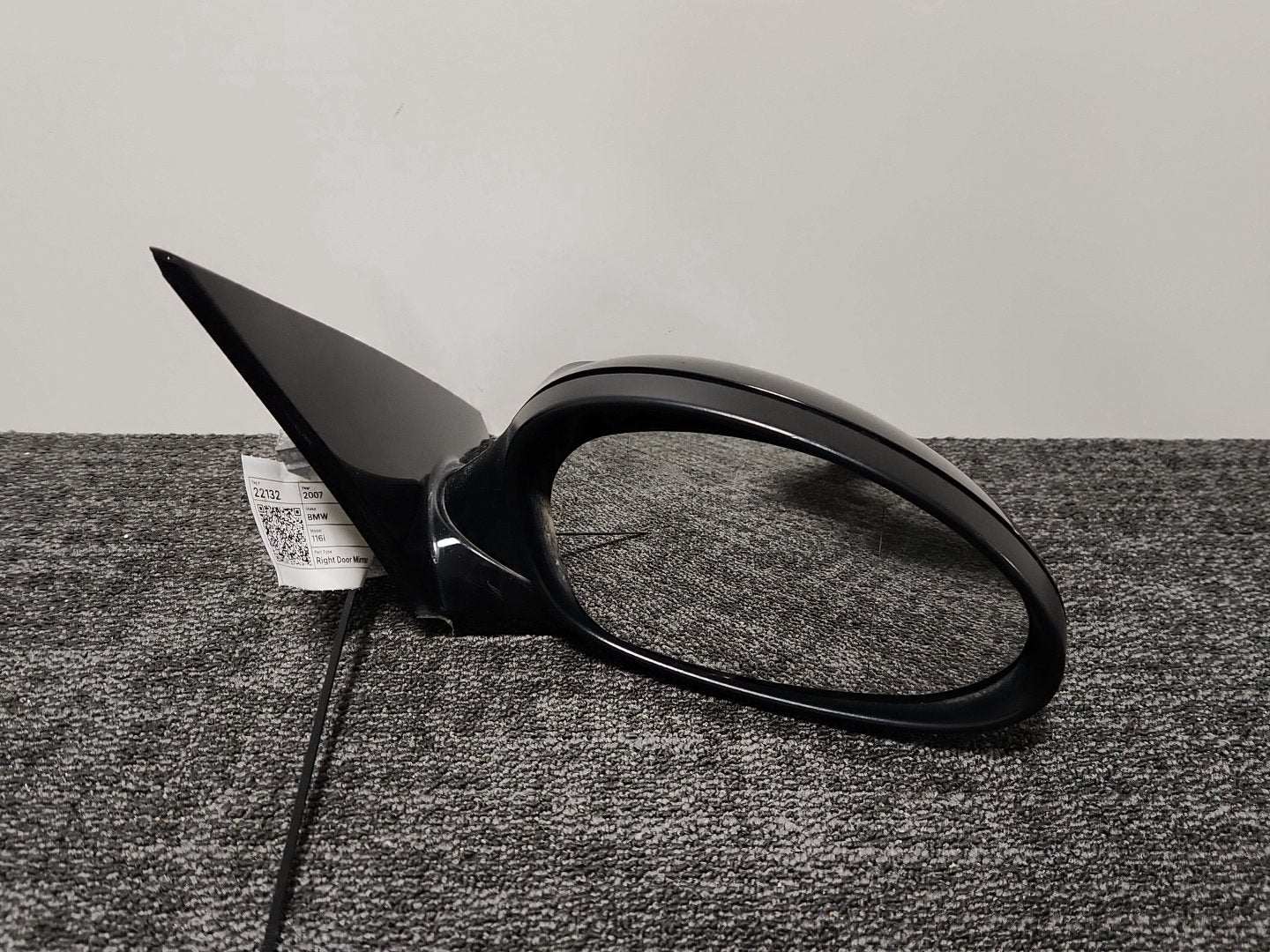 BMW 116i E87 Hatchback Genuine Front Right O/S Driver Door Wing Mirror in Black